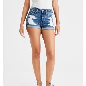 American Eagle High-Waisted Distressed Shorts